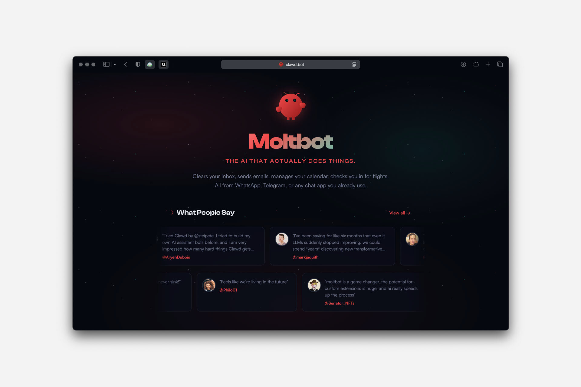 Moltbot Homepage
